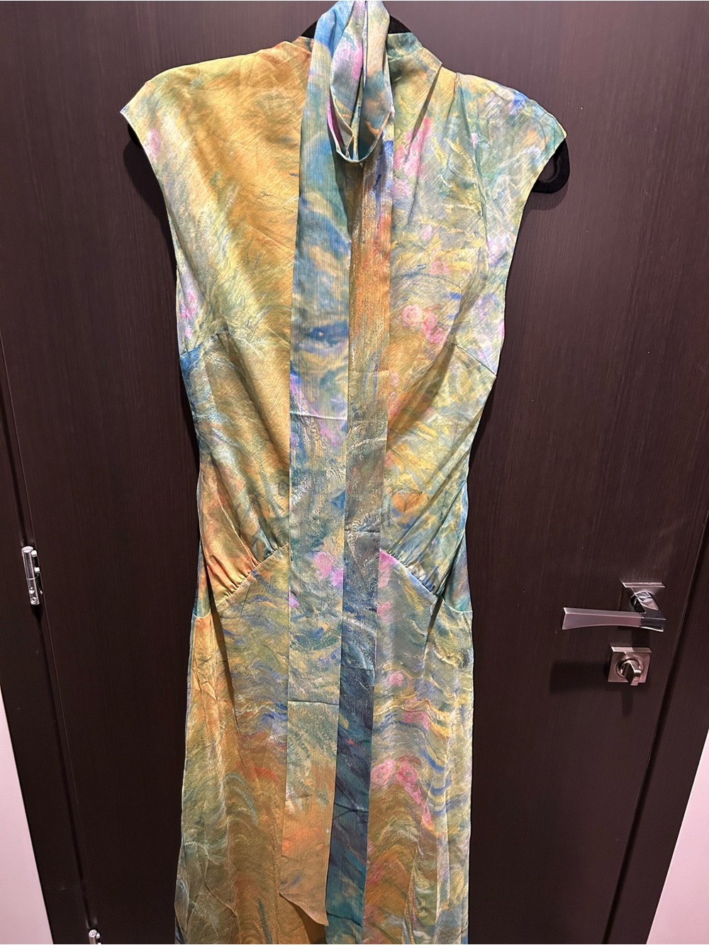 NWT Yellow the label irises monet dress